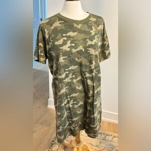 Old Navy, Women’s T-shirt dress, Camo print